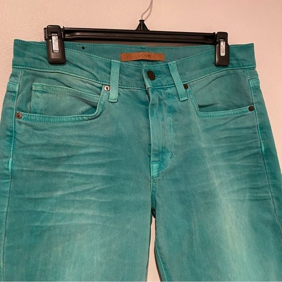 Joe's Jeans Straight Fit in Teal - Picture 3 of 9